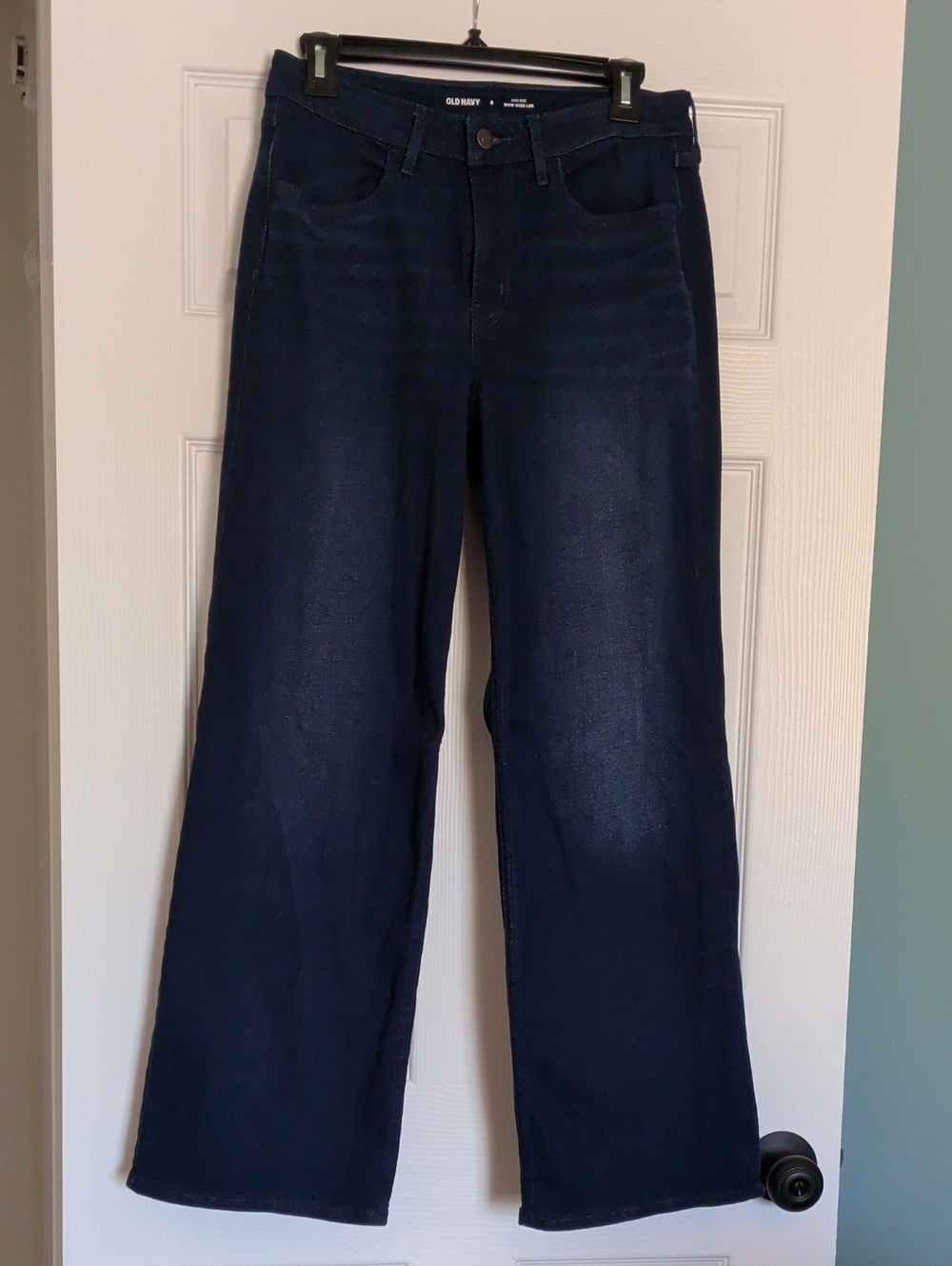 Old Navy Navy Wide-Leg High-Rise Jeans